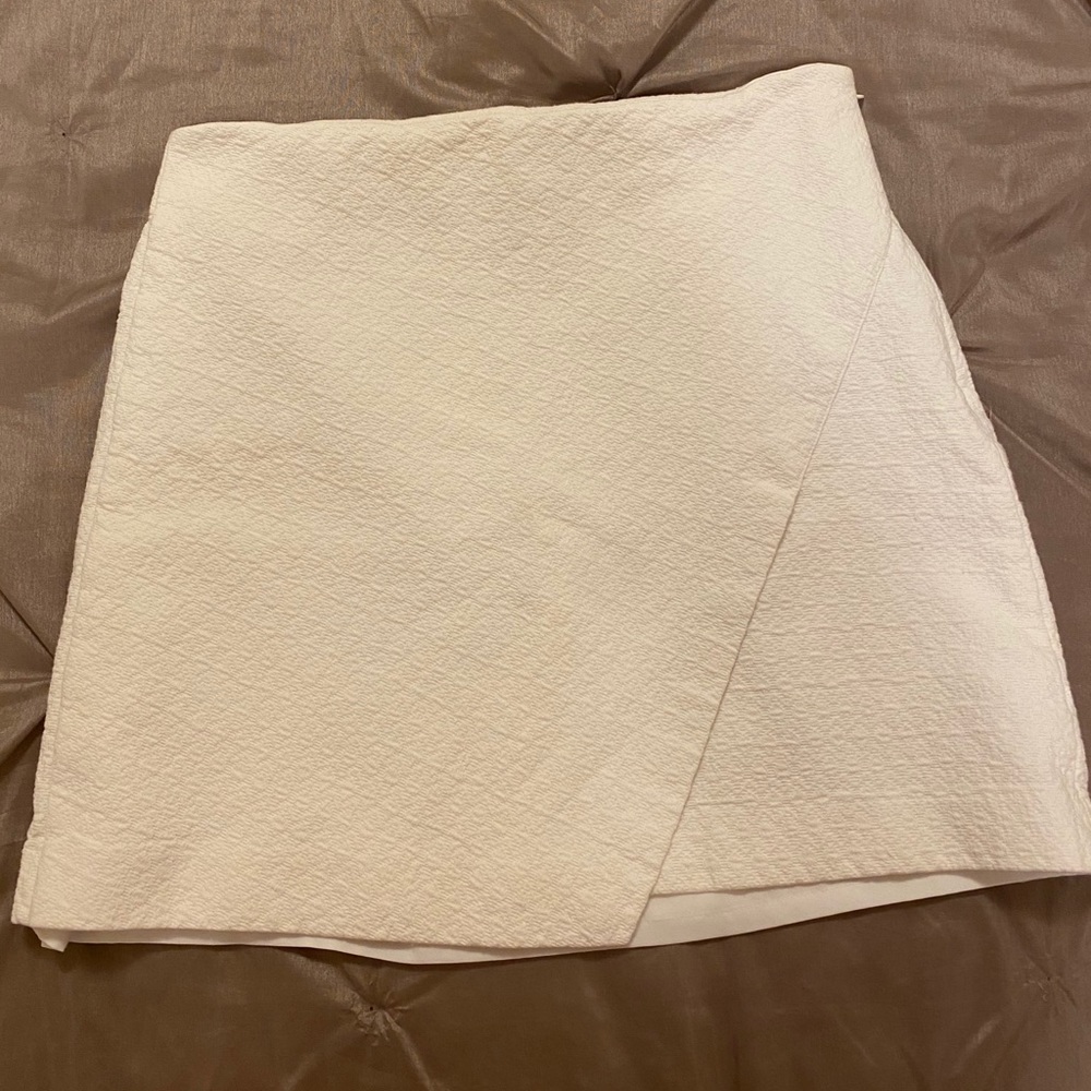 White A-line Skirt